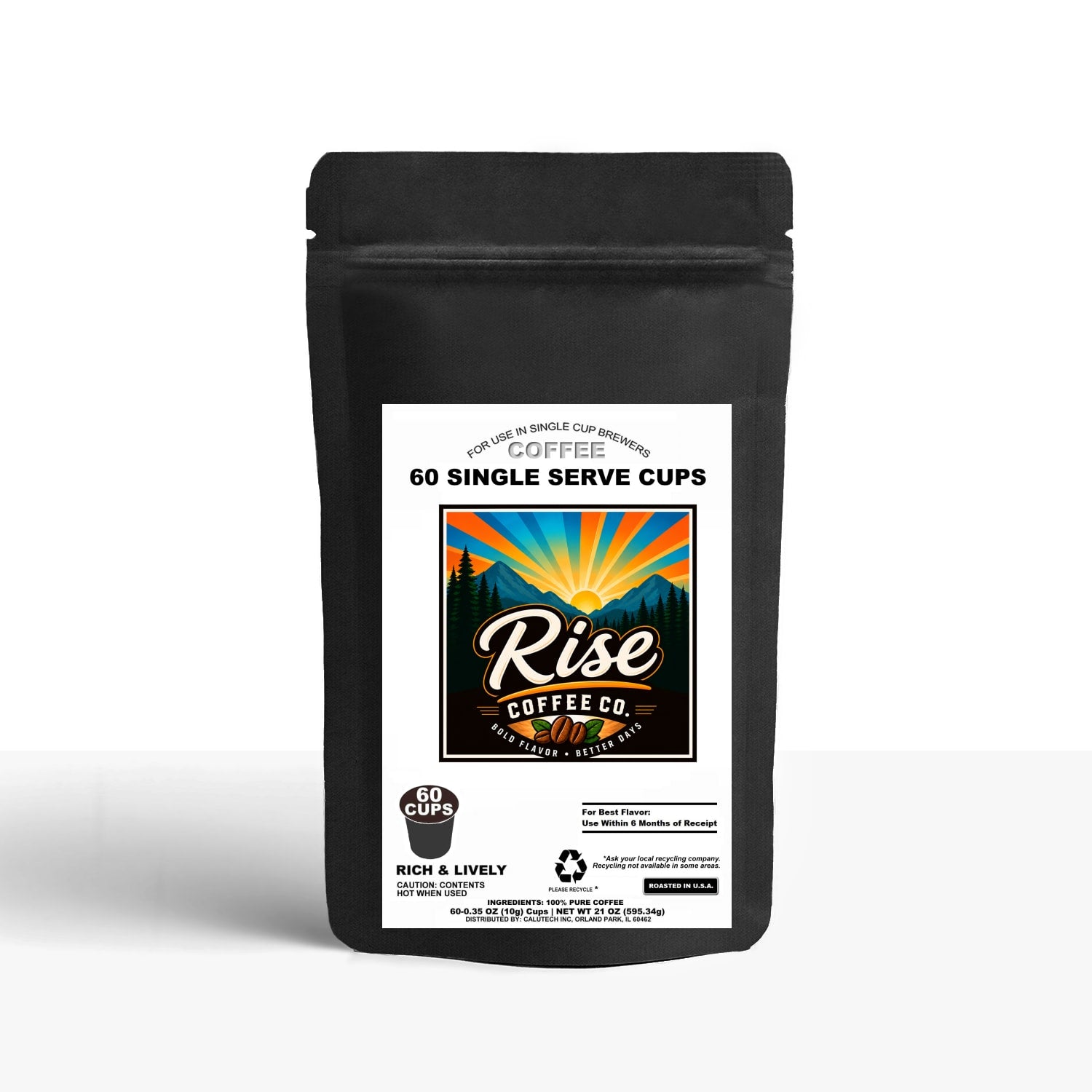 60 Pack Single Serve Coffee Capsules